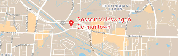 Directions Gossett VW Germantown